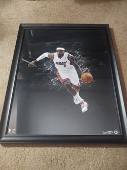 Miami Heat LeBron James Signed Photo