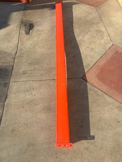 (8) Orange Steel Pallet Rack Beam