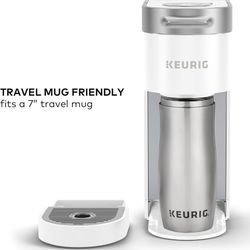 Keurig K-Slim Single Serve K-Cup Pod Coffee Maker, Multistream Technology, 3 Brew Sizes, Slim and Sleek Design, 46oz Removable Reservoir, White