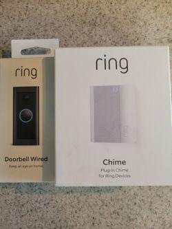 Ring Doorbell Wired and Chime