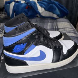 Air Jordan’s 1 Mid White/Racer Blue&Black