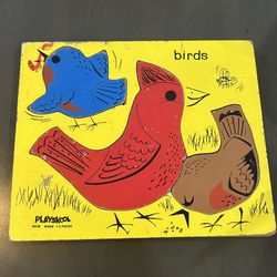 Vintage Playskool 3 Piece Puzzle