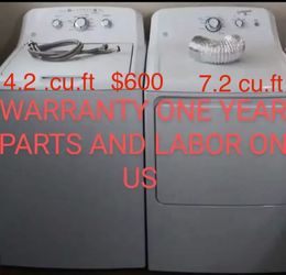 Washer and Dryer GE