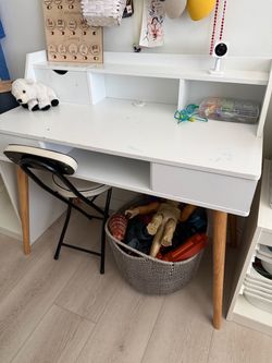 White desk