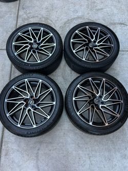 18in wheels 5x108 bolt pattern tires 235/45r18 Fit Ford focus st rs fusion Volvo jaguar Lincoln etc
