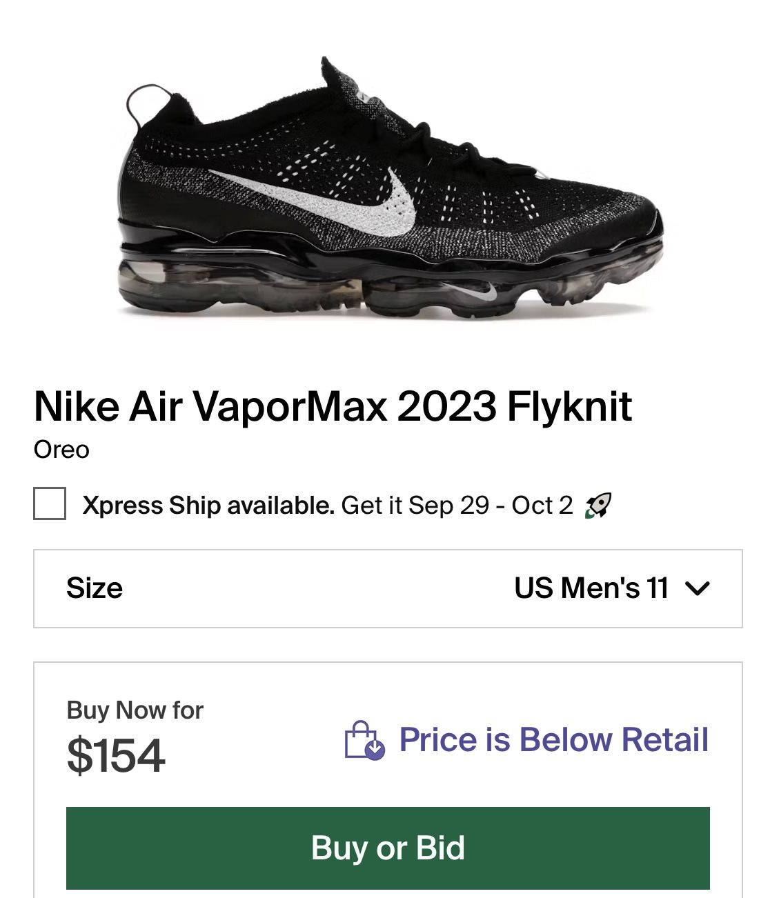 Nike Air Vapor size 11 $60