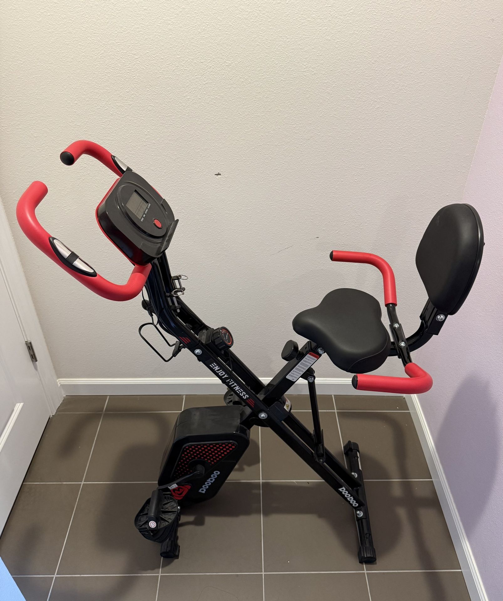 Foldable Upright Stationary Bike (like New)