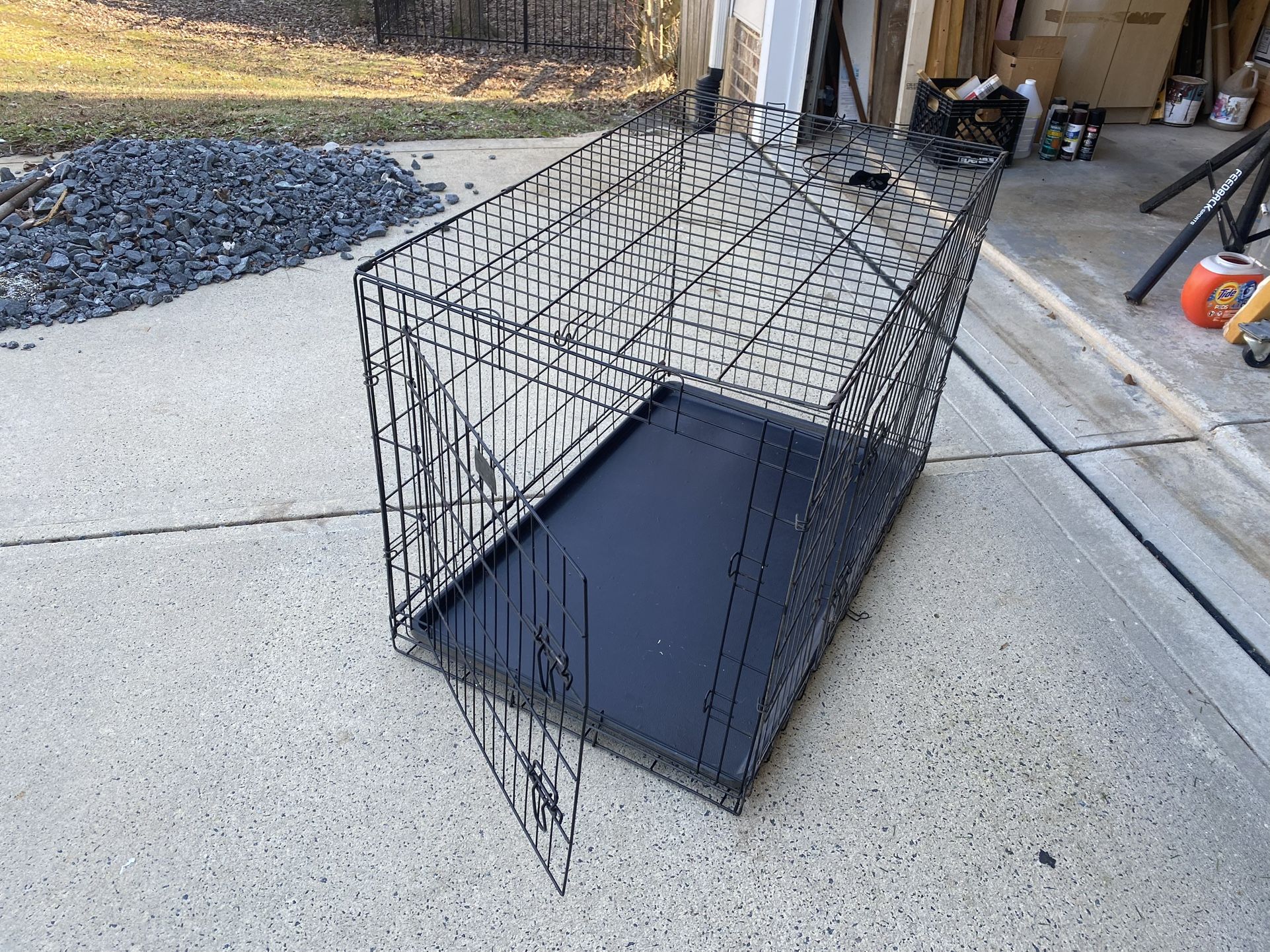 Large Dog Crate - Metal Pet Crate