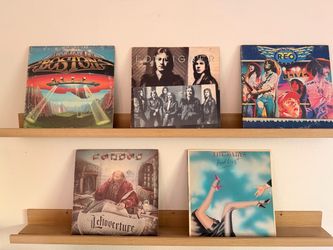 Classic Arena Rock Vinyl Lot – Boston, Foreigner, REO, Kansas, The Babys – 5 LPs