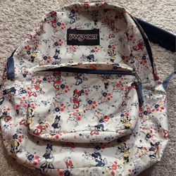 JanSport Minnie Mouse flower large backpack