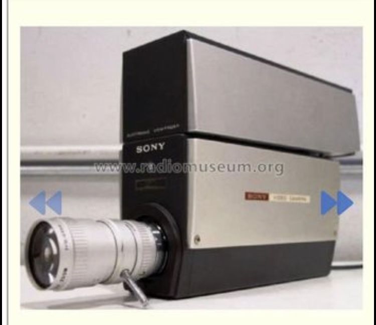 Rare 1968 Vintage Sony Small Studio Video Camera With Case.