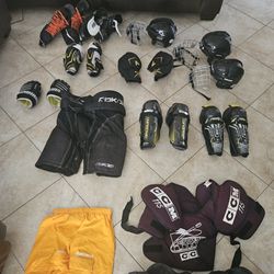 Hockey 🏒  Used Gear just sitting In Our Garage 