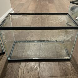 10 Gallon Glass Aquarium 