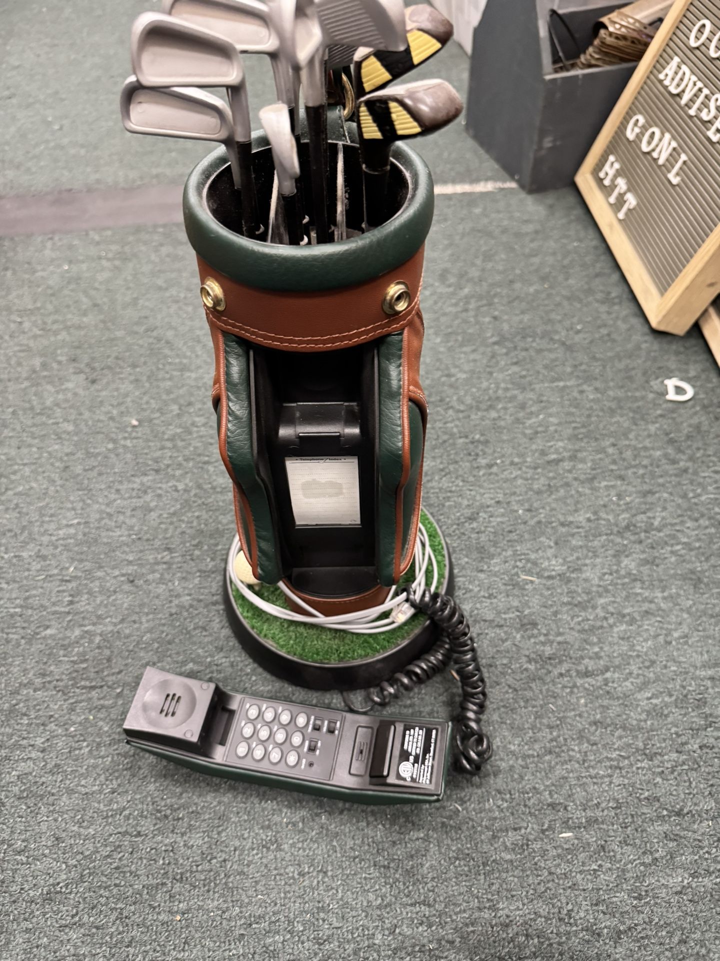 Golf Stand With Phone