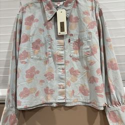 Levi’s Cotton Button Up Shirt With Floral Print 