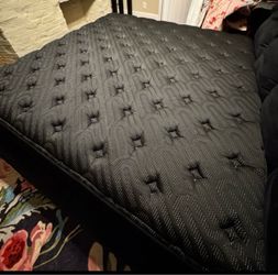 Like New Black Pillow Top King Mattress