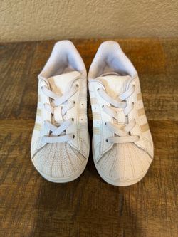 Kids White Adidas size 7