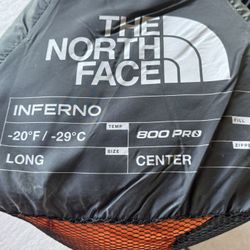 North Face PRO 800 Down Inferno Sleeping Bag OBO