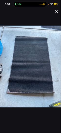 FREE Black Rubber Back Rug