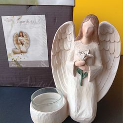 2007 Seagull Studios Guardian Heart Angels "Always There" Candle Holder.