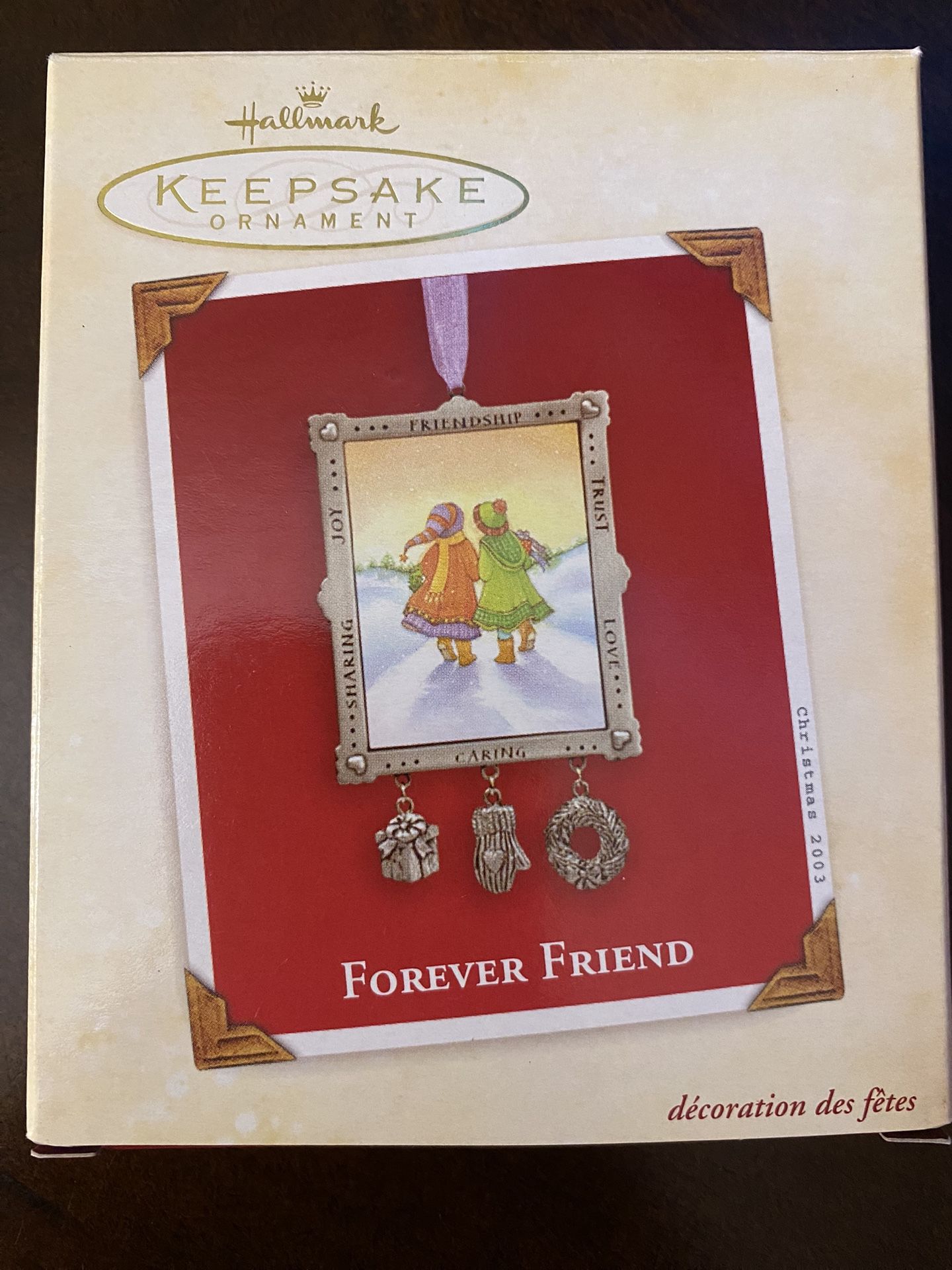 Hallmark 2003 Christmas Keepsake Ornament, Forever Friend, NEW IN BOX!