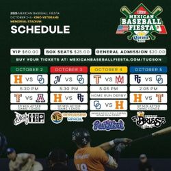 Mexican Baseball Fiesta Thu 10/2 Game