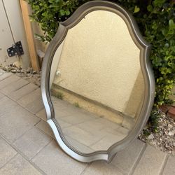 Gray Decor Mirror $5 Like New !!! 
