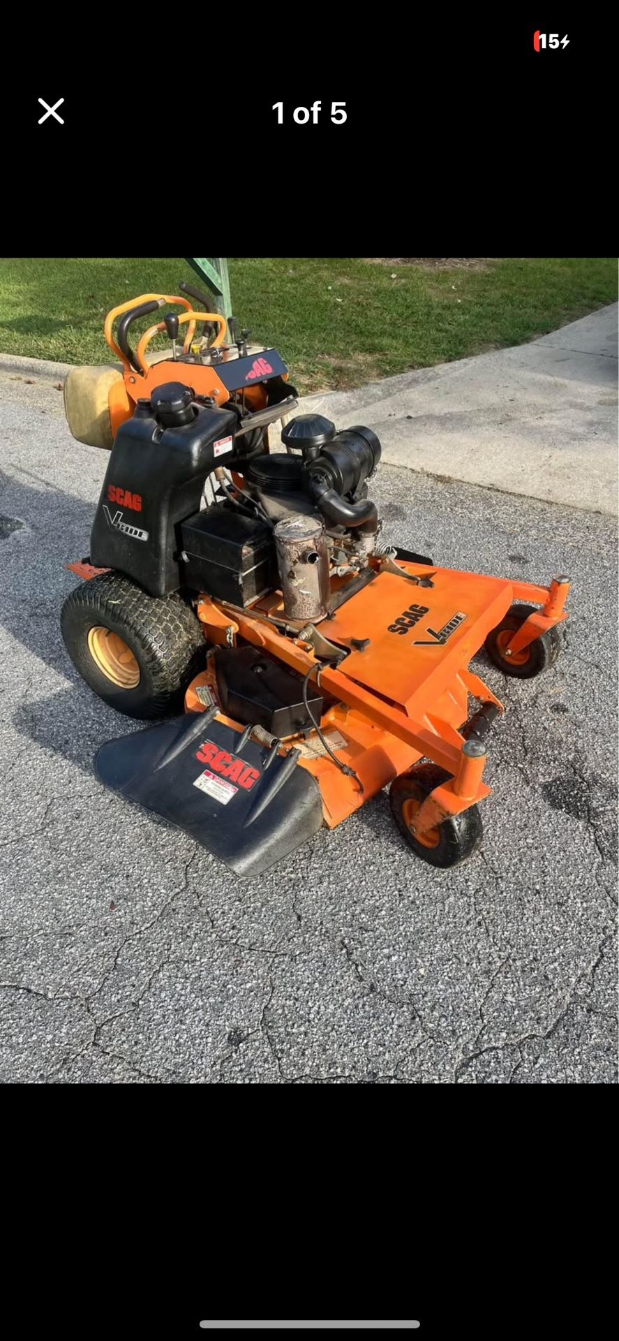 scag 48 Inch Stand On Or Stander Zero Turn Commercial βΈ» FOR SALE: Scag V-Ride I Commercial Stand-On Mower - 48β Deck Mower Lawnmower Landscaping