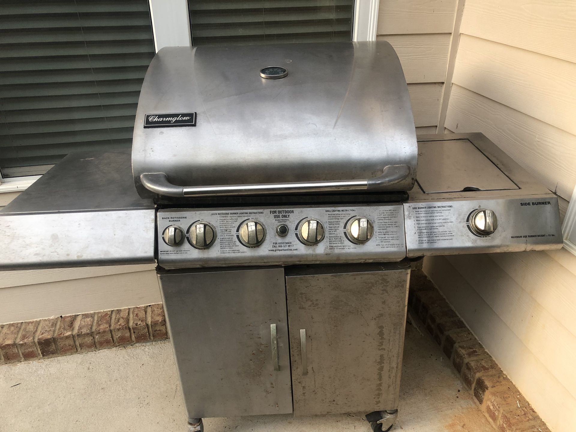 Charmglow bbq top