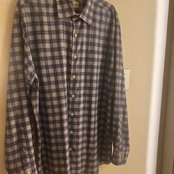 Peter Millar Dress Button Up Shirt Like New! Extra Large!