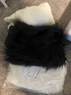Fluffy leg warmers