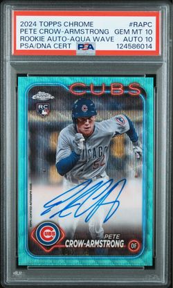 Pete Crow Armstrong Rookie Auto PSA 10 Auto 10. Pop 1🔥🔥🔥