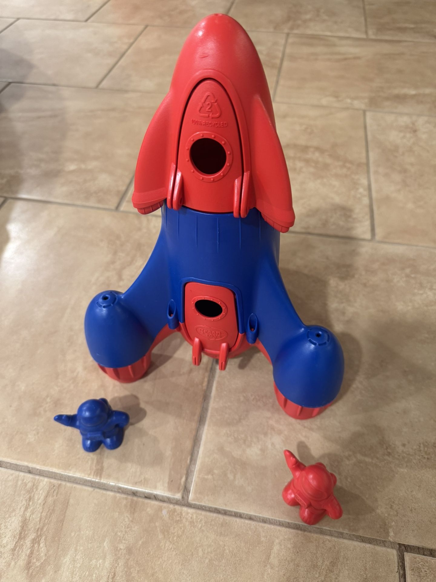 Green Toys Rocket Ship And Astronauts