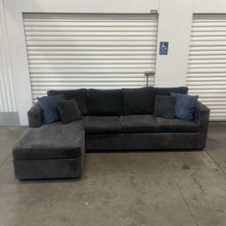 Black L Couch 