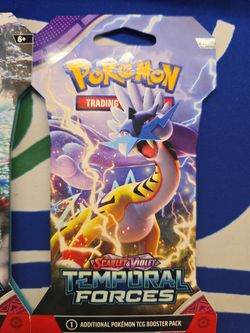1 Pokemon Temporal Forces Sleeved Booster Pack Art Set