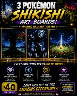 3☆Shikishi Pokémon Art Boards