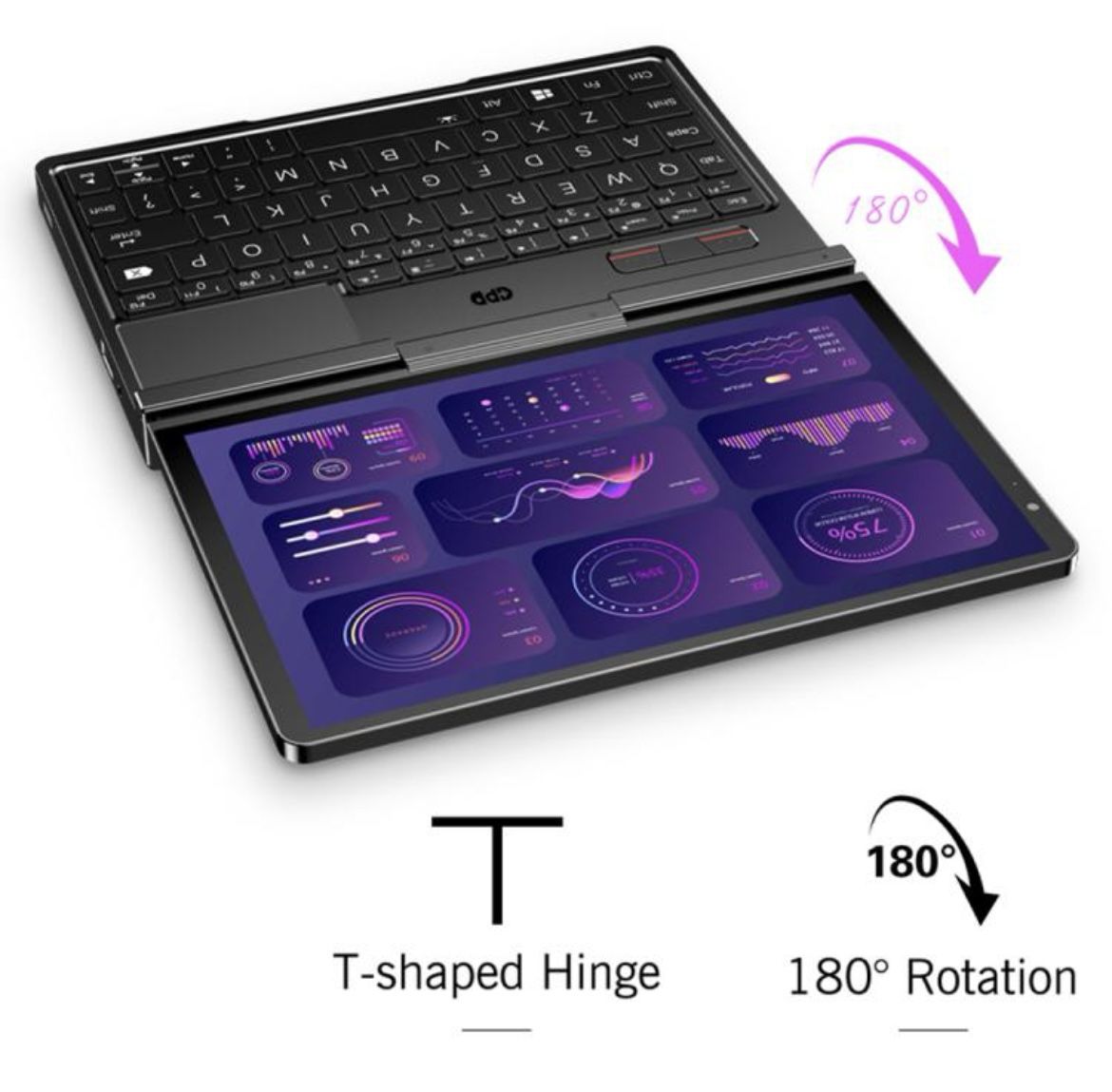 GPD Pocket 4 Handheld Gaming PC, 32GB+2TB, 8.8 inch Windows 11 Home AMD Ryzen AI 9 HX 370, US Plug