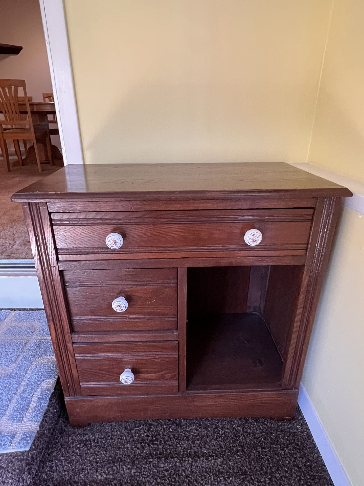Vintage Wooden Chest Of Drawers 