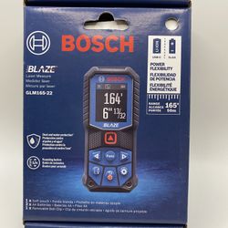 Bosch GLM165-22 BLAZE 165 ft. Laser Distance Tape Measuring Tool - New!