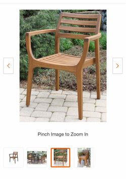 BRAND NEW SET OF 4 patio CHAIRS