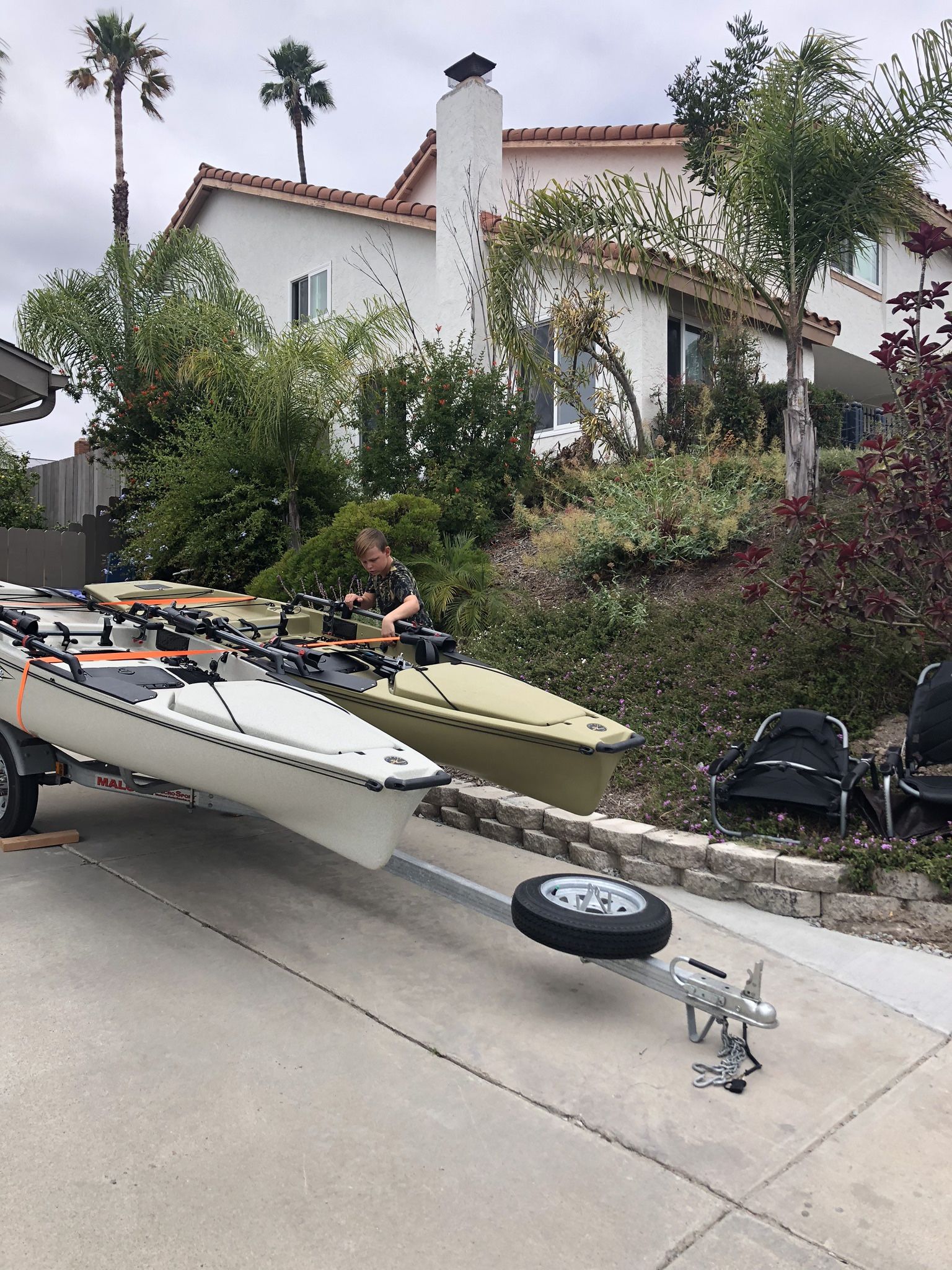**For Sale Two 2016 Hobie Pro Angler 14 Kayaks on trailer. Fully