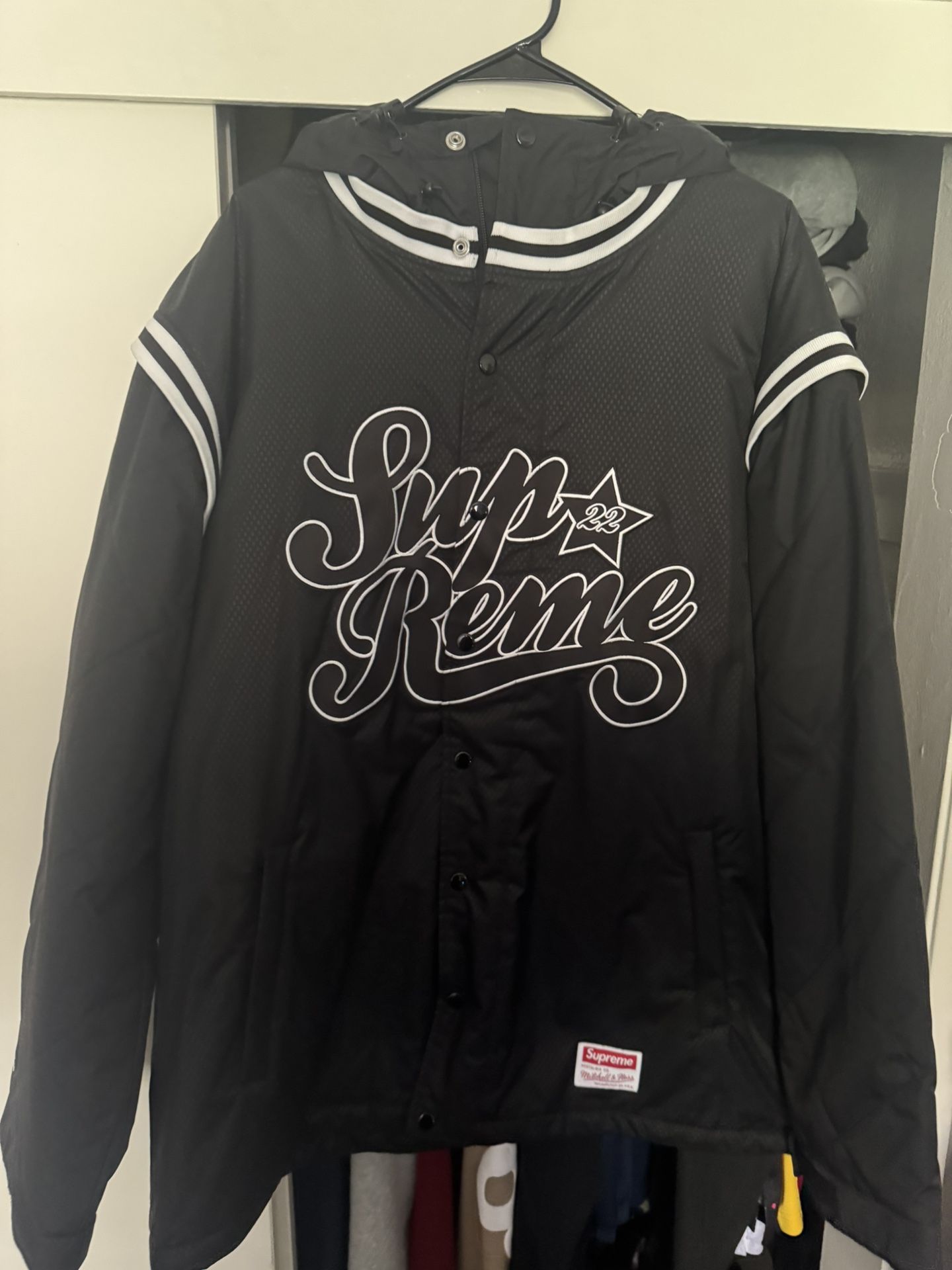 Supreme Mitchell & Ness Quilted Sports Jacket XL