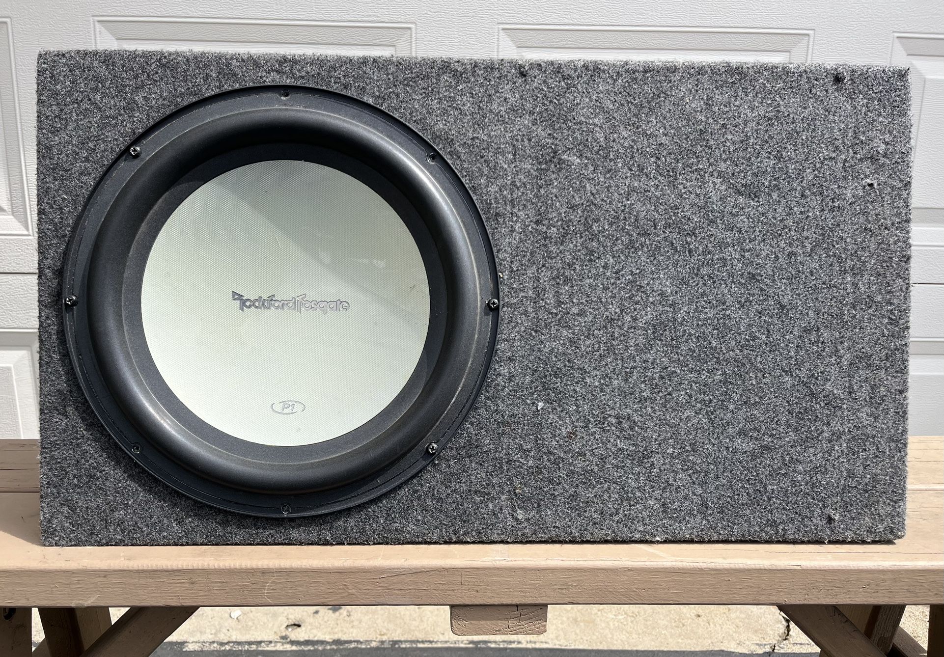 Rockford Fosgate P1 12” Subwoofer With Ported Enclosure
