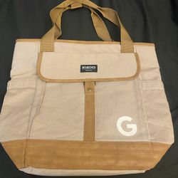 Google Igloo Legacy Stay Cool Insulated Cooler/Tote/Backpack Canvas/Suede Multiple pock