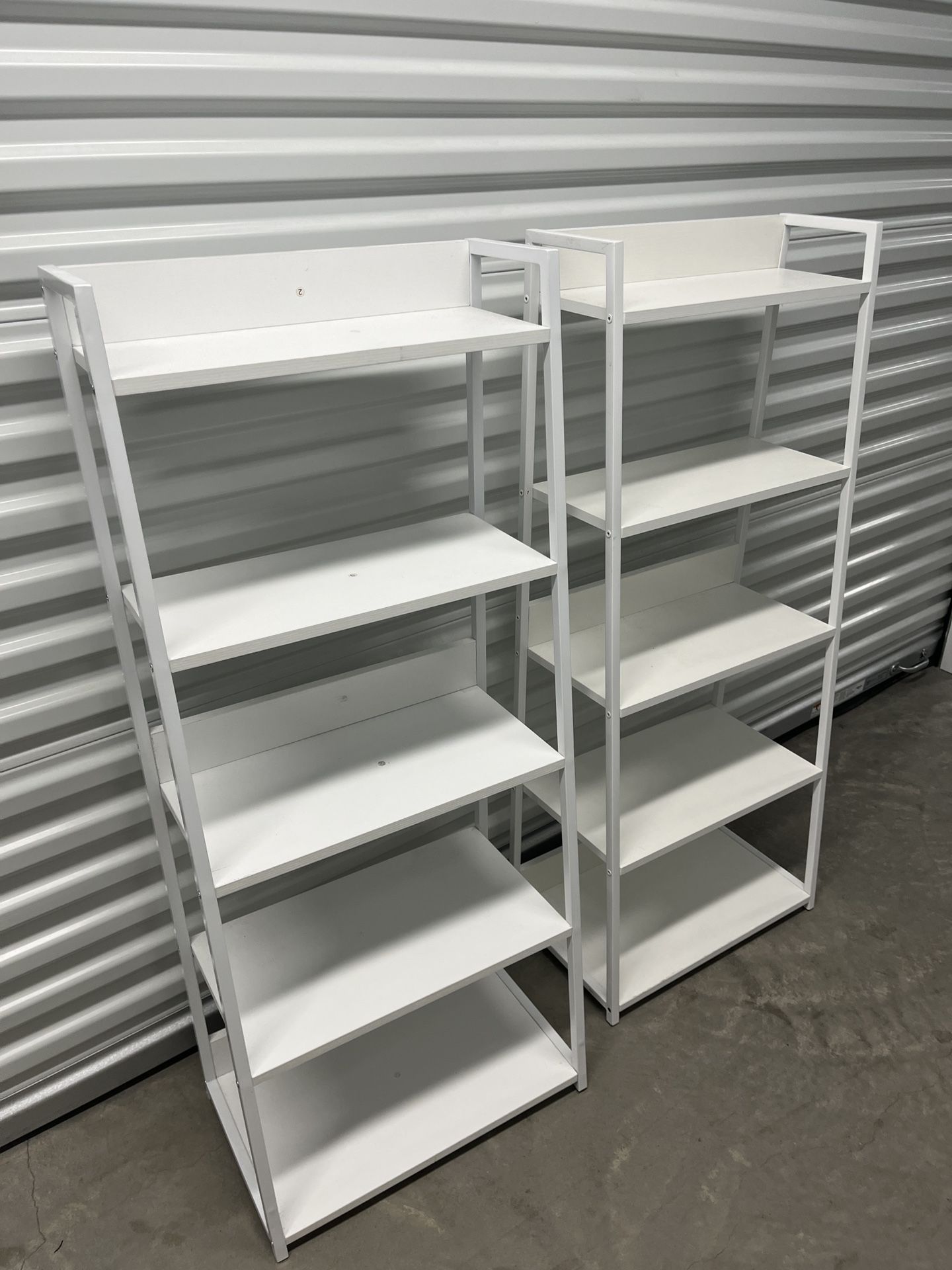 5 Tier Steel and Wood Open Bookshel