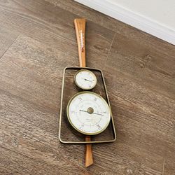 Mid Century Streamline Modern Airguide Barometer 