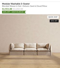 Anabei Modular Couch in oat