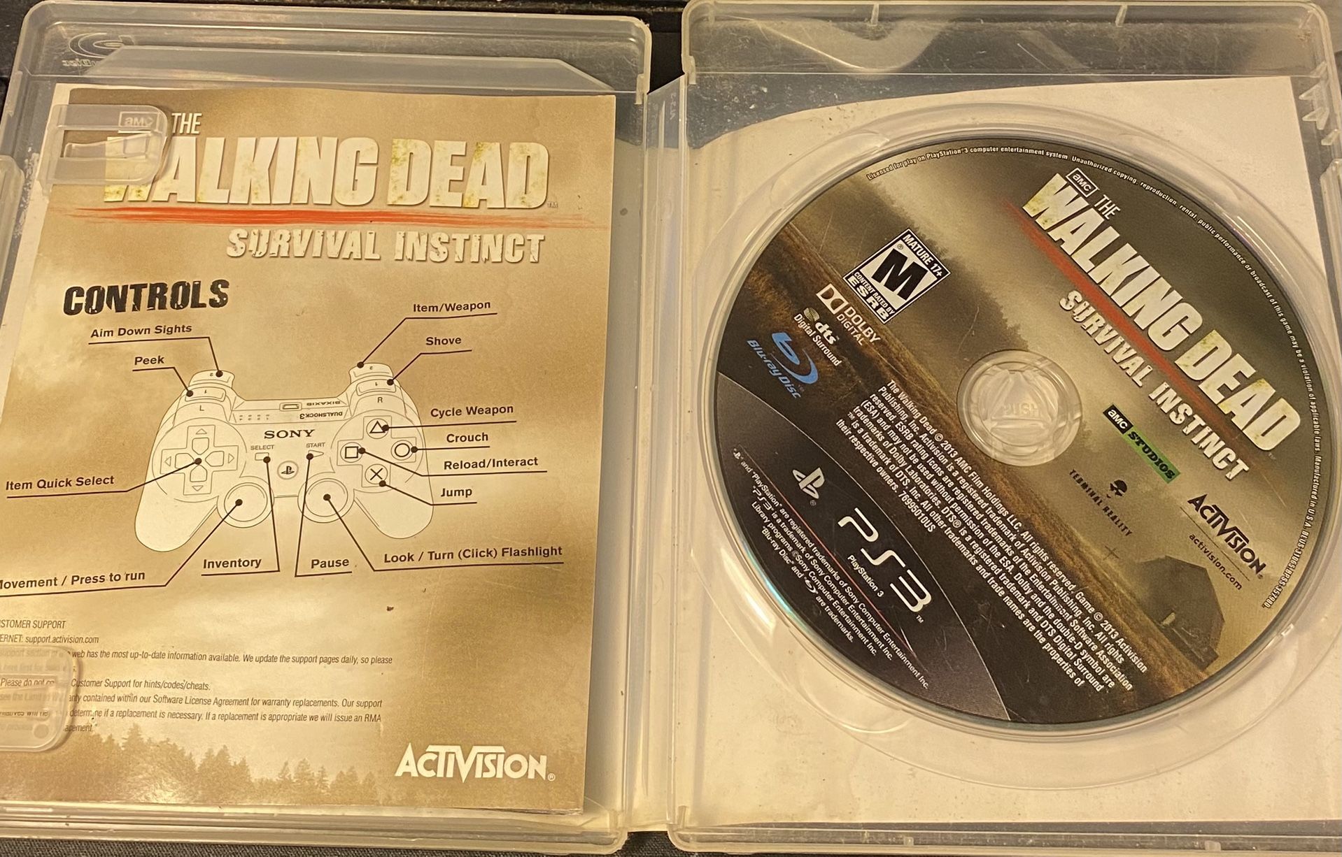 The Walking Dead: Survival Instinct (PS3) – Fair Condition – Playable