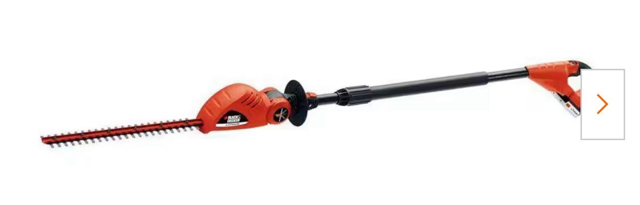 Black + Decker pole Saw Hedge Trimmer Battery Operated