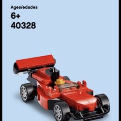 NEW LEGO Blocks Red Sports Racing Car Race Build Up Toy